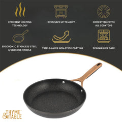 Thyme & Table 10.5" Supreme Non-Stick Fry Pan - Bronze