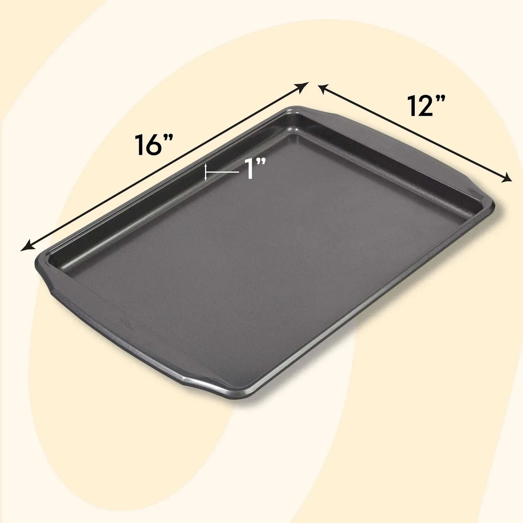 Wilton Premium Non-Stick Large Cookie Sheet 16"x12" Sheet Pan Baking Tray, Packaging May Vary