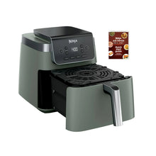 Sage air fryer with removable crisper plate and built-in heating basket.
