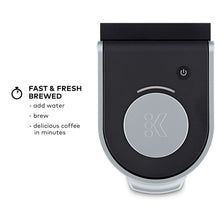 Black Keurig K-Mini single serve coffee maker with front control dial
