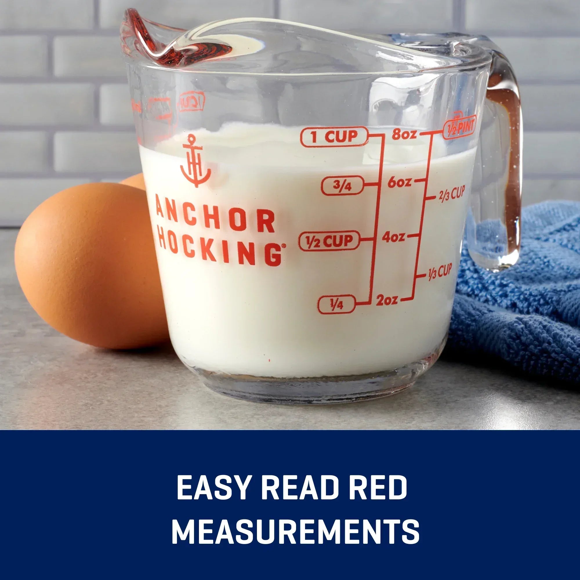 Anchor Hocking Glass Measuring Cup, 2 Cup - USA MEGA SHOP