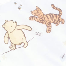 Cotton quilted changing pad cover fabric with Winnie-the-Pooh and tiger print