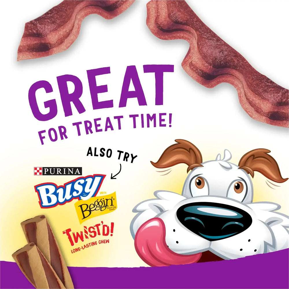 Purina Beggin' Strips Dog Treats with Real Bacon & Beef Flavors Tender Chews, 40 oz Pouch - USA MEGA SHOP