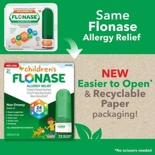 Children's FLONASE allergy relief nasal spray box with green bottle