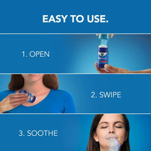 Vicks VapoStick solid balm container with hands-on use steps