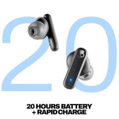 Skullcandy Smokin' Buds XT True Wireless in-Ear Earbuds, Black