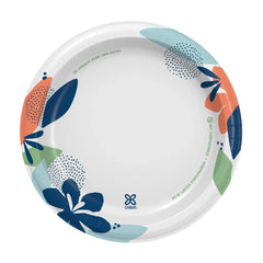 Dixie Disposable Paper Plates, 8.5", Multi-Color, 100 Count