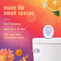 Febreze Bathroom Air Freshener, Small Spaces Odor-Fighting, Summer Golden Hour, 1 Count