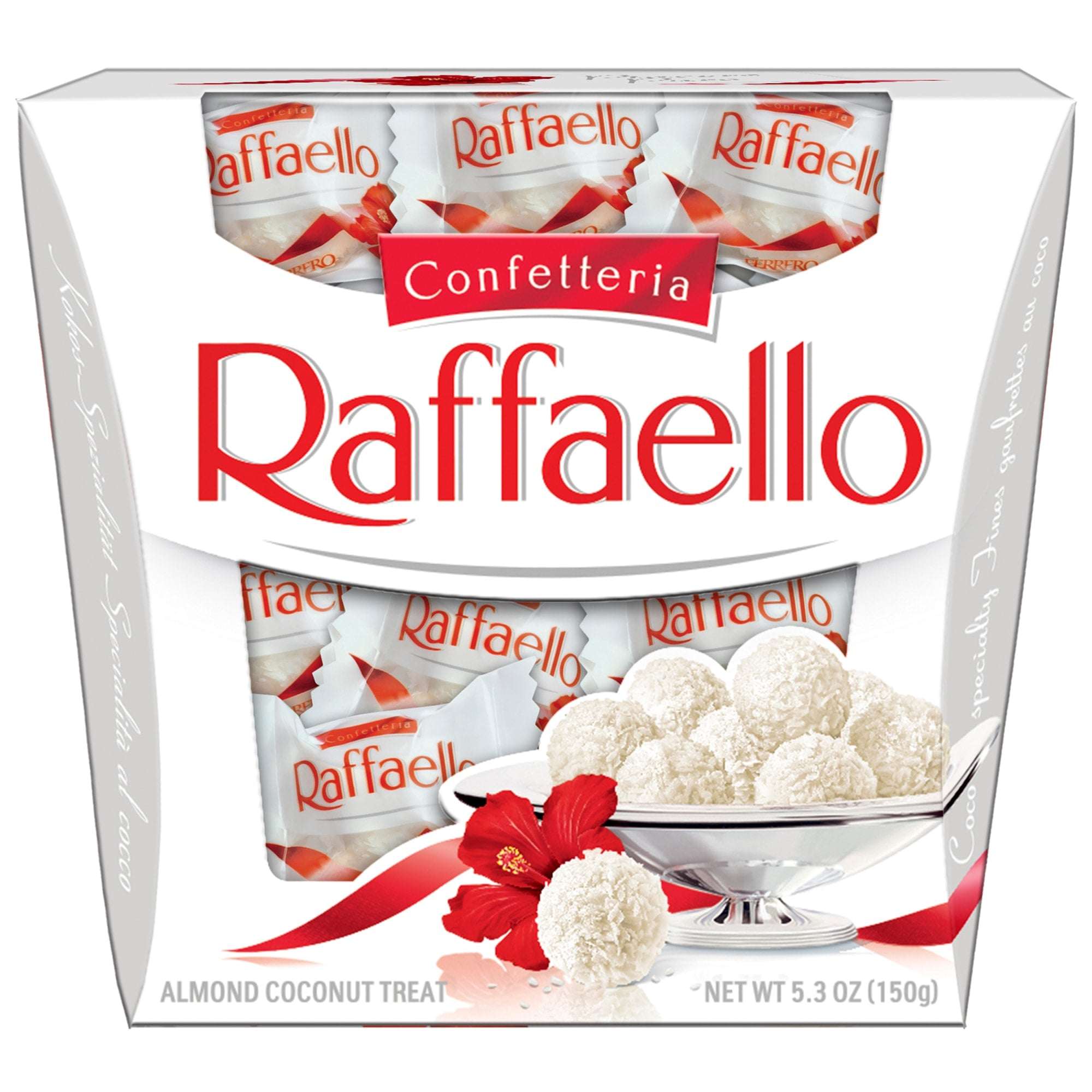 Raffaello Almond Coconut Candy, 15 Individually Wrapped Treats, Perfect for sharing, 5.3 oz