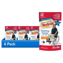 Bil-Jac 6-pack dog training treats, multiple pouches and single pouch pictured