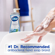 Foaming antibacterial hand wash with aloe spring water scent, lather on hands