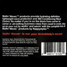 Wave butter creme jar with back label panel and barcode