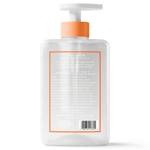 Native liquid hand soap bottle with pump, orange back label