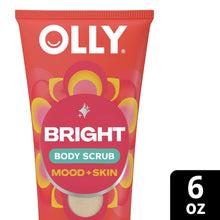 OLLY Bright Body Scrub Mood+Skin tube, red citrus currant, 6 oz