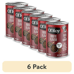 Ol' Roy Ribeye Flavor Cuts in Gravy Wet Dog Food, 13.2 oz Can