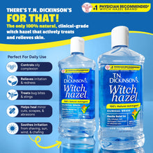 T.N. Dickinson's Witch hazel astringent two-pack bottles for face and body
