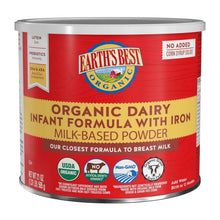 Organic dairy infant formula can with iron, no added corn syrup