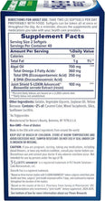 Supplement Facts label on box listing servings, algal oil, and Joint Shield extract