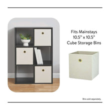 6-cube storage organizer compatibility diagram for cube storage bins