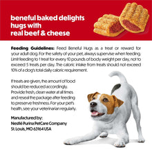 Purina Beneful baked delights Hugs treats, feeding guide and manufacturer info with dog