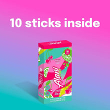 Cherry twist energy drink mix box labeled 10 sticks inside