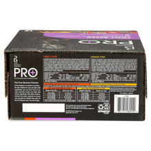 Back panel of wet dog food variety pack box with feeding and ingredient info