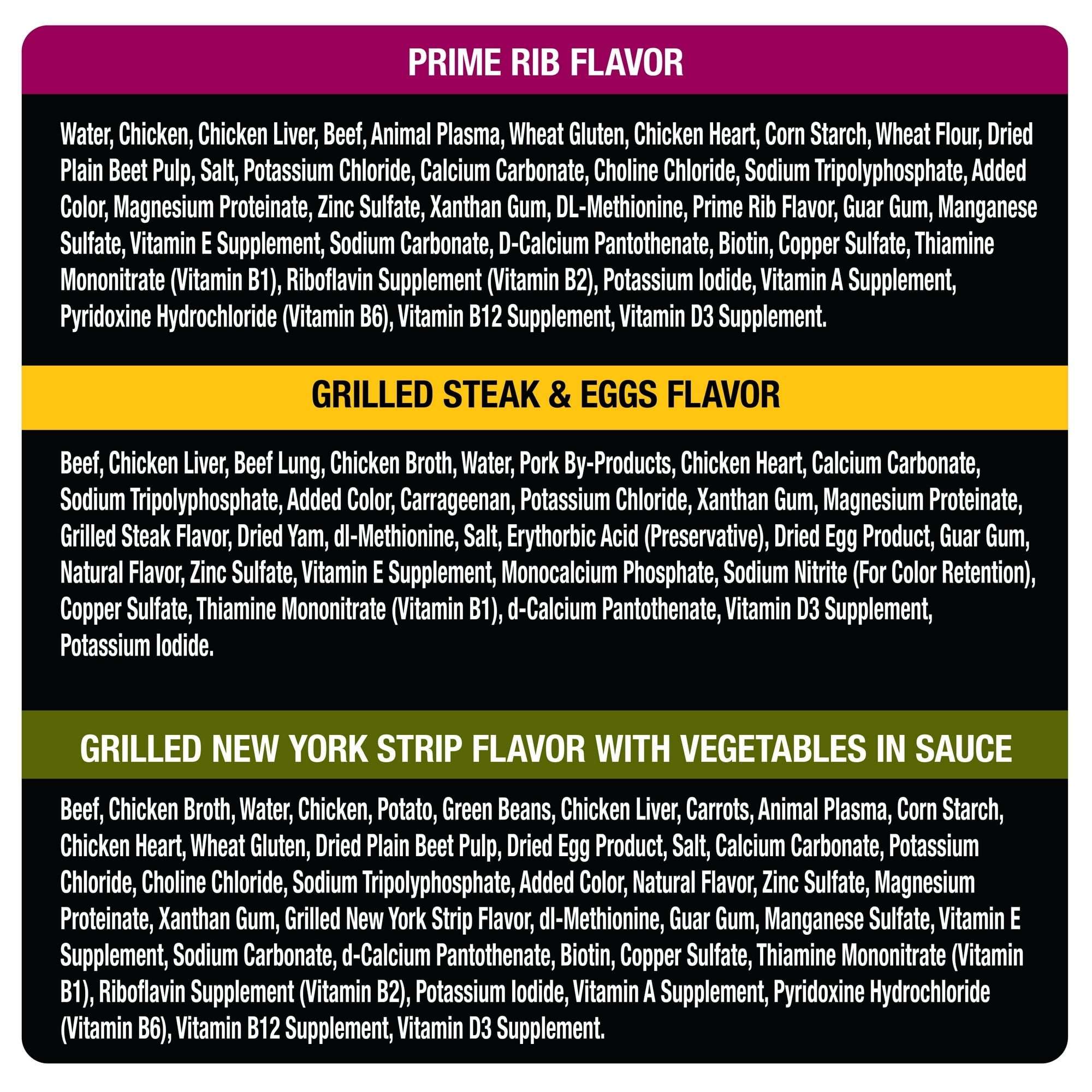 Cesar Steak Lovers Wet Dog Food Variety Pack, 3.5 Oz Trays (36 Pack)