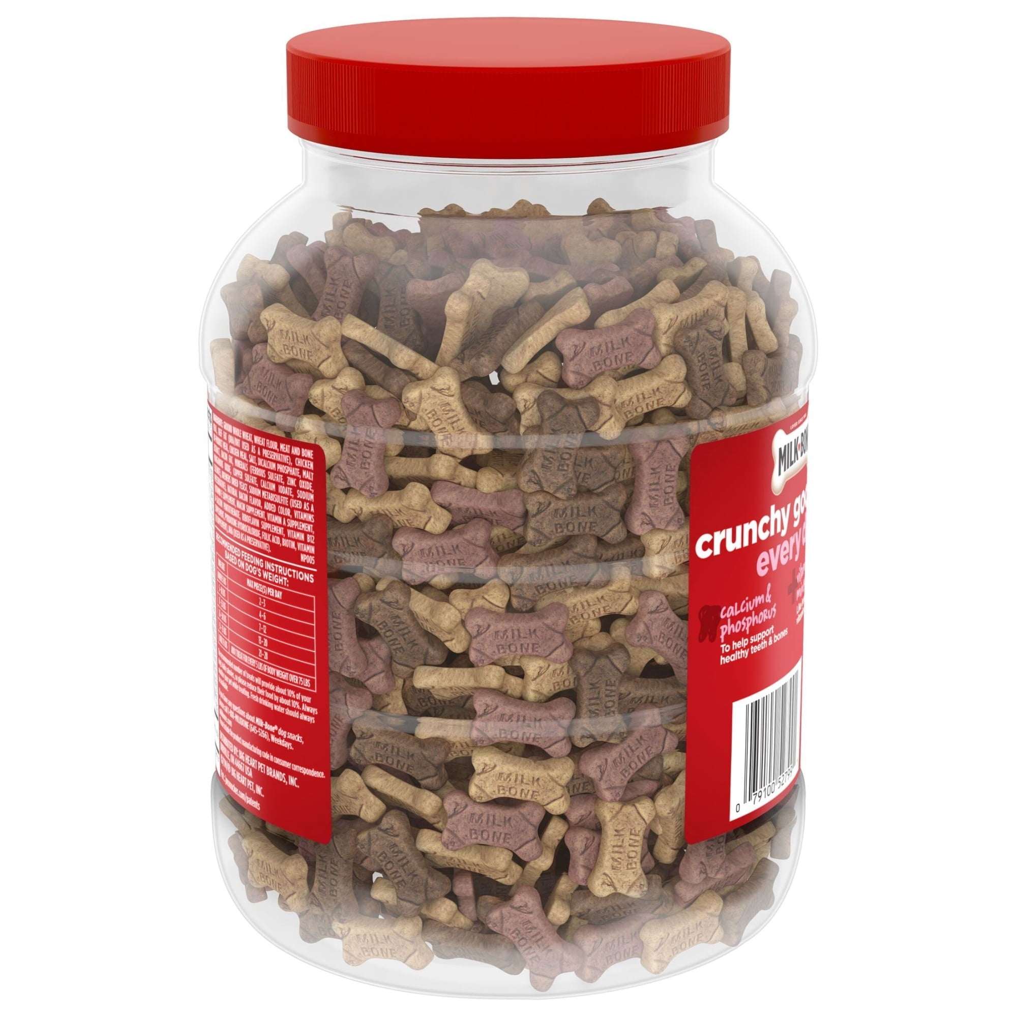 Milk Bone Flavor Snacks Mini’s Dog Biscuits, Flavored Crunchy Dog Treats, 36 oz Canister
