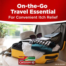 Cortizone-10 anti-itch cream box in a travel kit with folded essentials