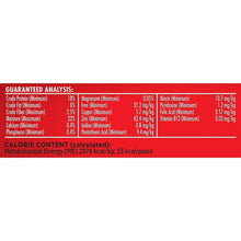 Milk-Bone Soft & Chewy dog treats guaranteed analysis and calorie info panel