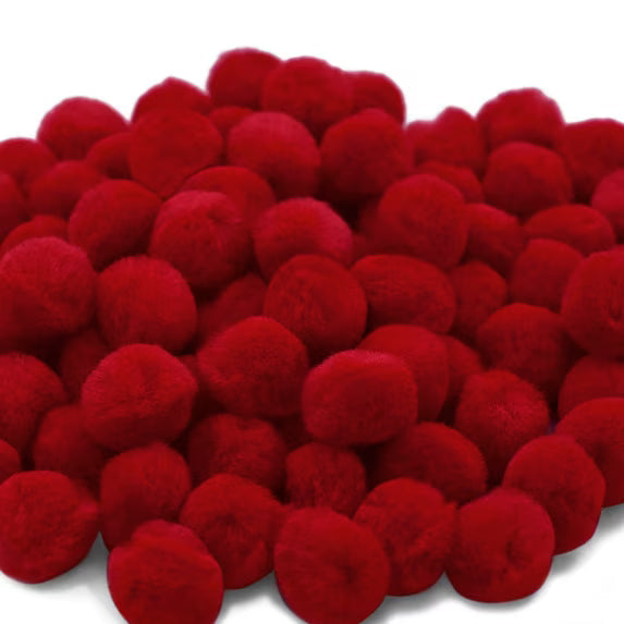 Hello Hobby Black Craft Pom Poms, 80 Piece