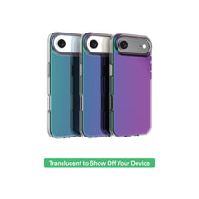 Set of opalescent phone cases for iPhone Air, translucent iridescent backs