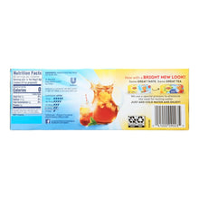 Lipton cold brew black tea back panel with nutrition facts and barcode