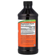 Herbal tea concentrate bottle showing Supplement Facts panel