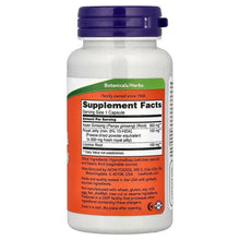 Supplement bottle with rear Supplement Facts label for Ginseng & Royal Jelly, 90 caps