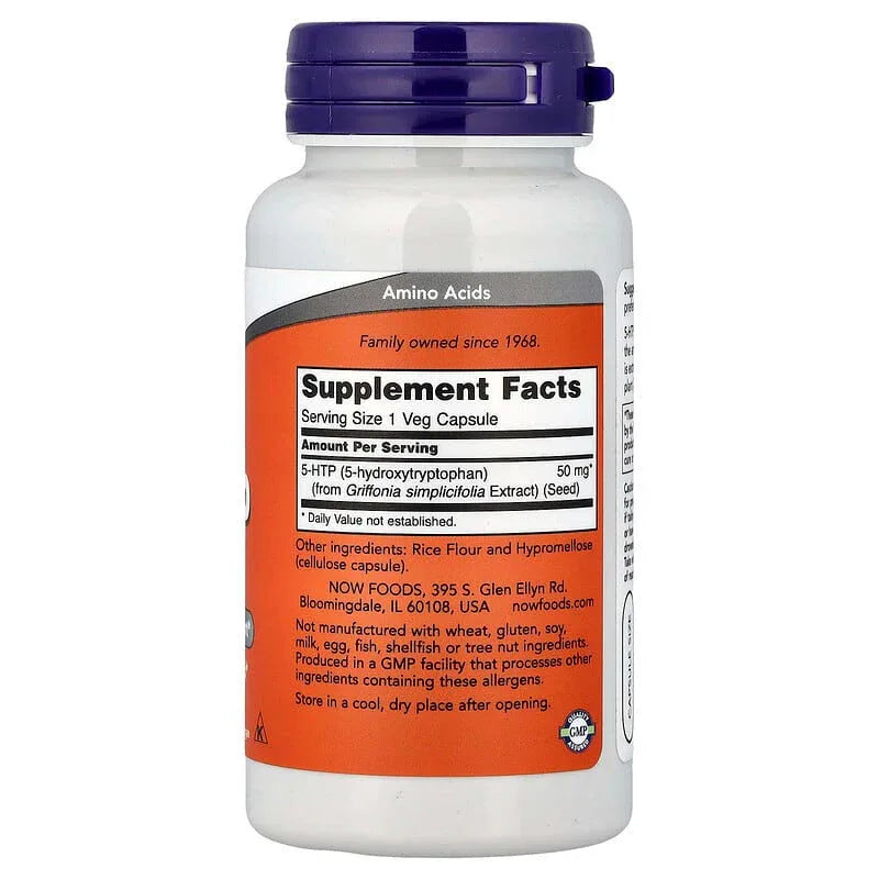 NOW Foods, 5-HTP - USA MEGA SHOP