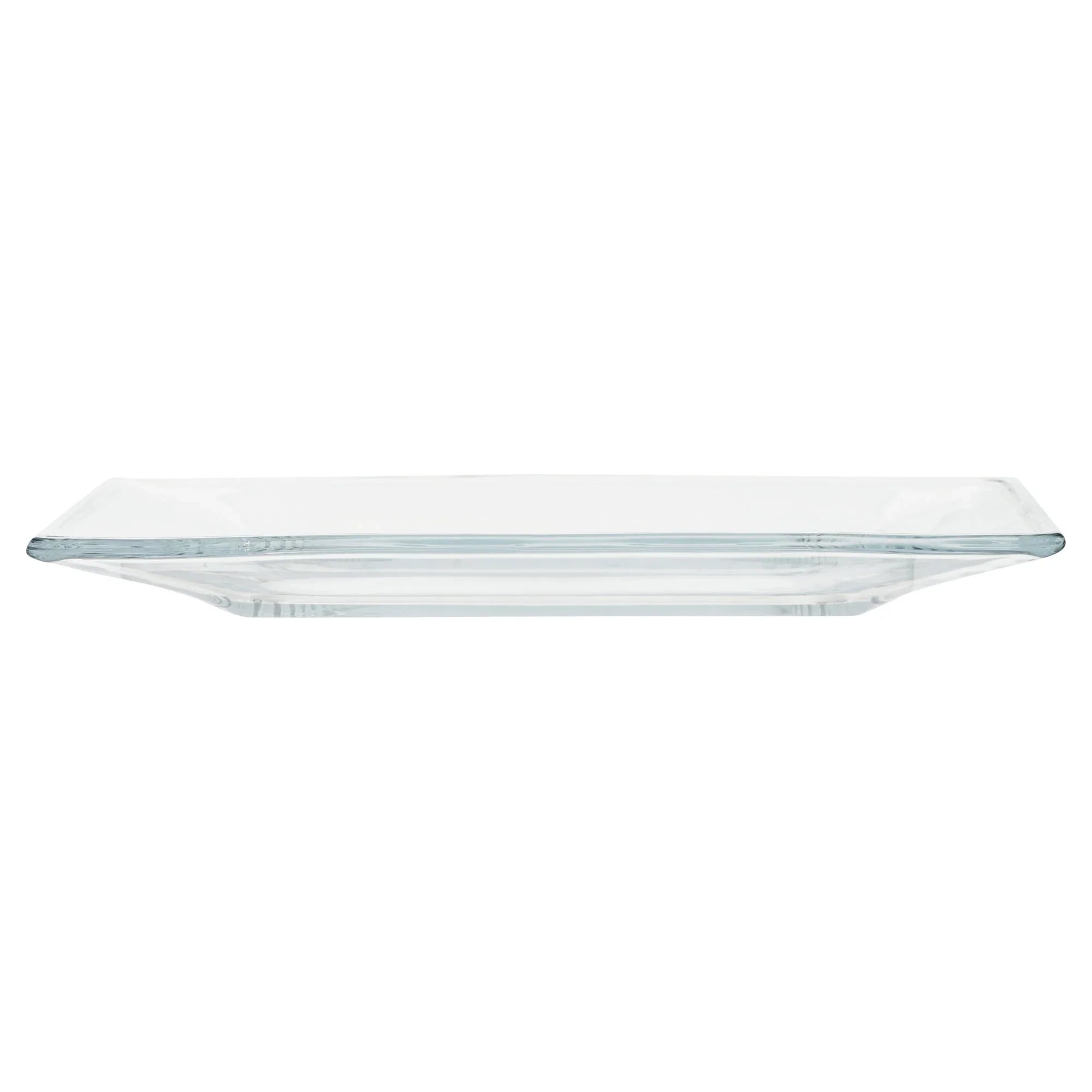 Mainstays 12-Piece Square Clear Glass Dinnerware Set