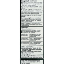 Drug facts panel continued for nighttime cold & cough liquid, directions and cautions