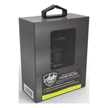 Car magnetic air vent phone holder packaging box, black with AutoDrive logo