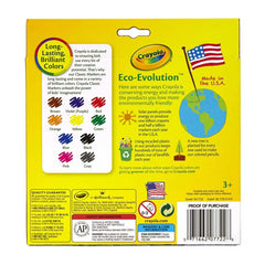 Crayola Broad Line Art Markers, Classic Colors, 10 Count, in Pack of 12