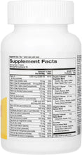 Whole food multivitamin bottle back label with Supplement Facts panel.