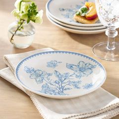 The Pioneer Woman Agatha Stoneware Appetizer Plate, Blue, Set of 6