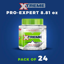 Hair gel jar with green lid, Xtreme Pro-Expert 8.81 oz; pack of 24