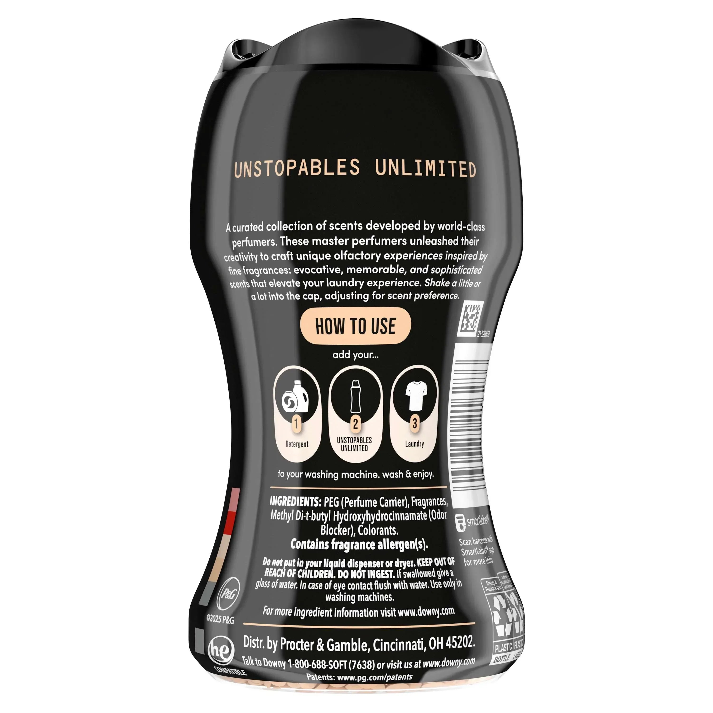 Downy Unstopables Unlimited Collection In-Wash Laundry Scent Booster Beads, N.26 Scent, 4.8 oz