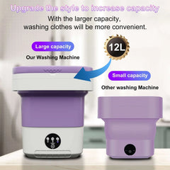 Pentantan 12L Portable Washing Machine, Mini Foldable Washer for Apartment, Camping, RV, Travel, Underwear, Socks - USA MEGA SHOP