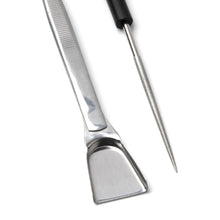 Metal flat scoop tool with fine pointed tip for jewelry making and detailing