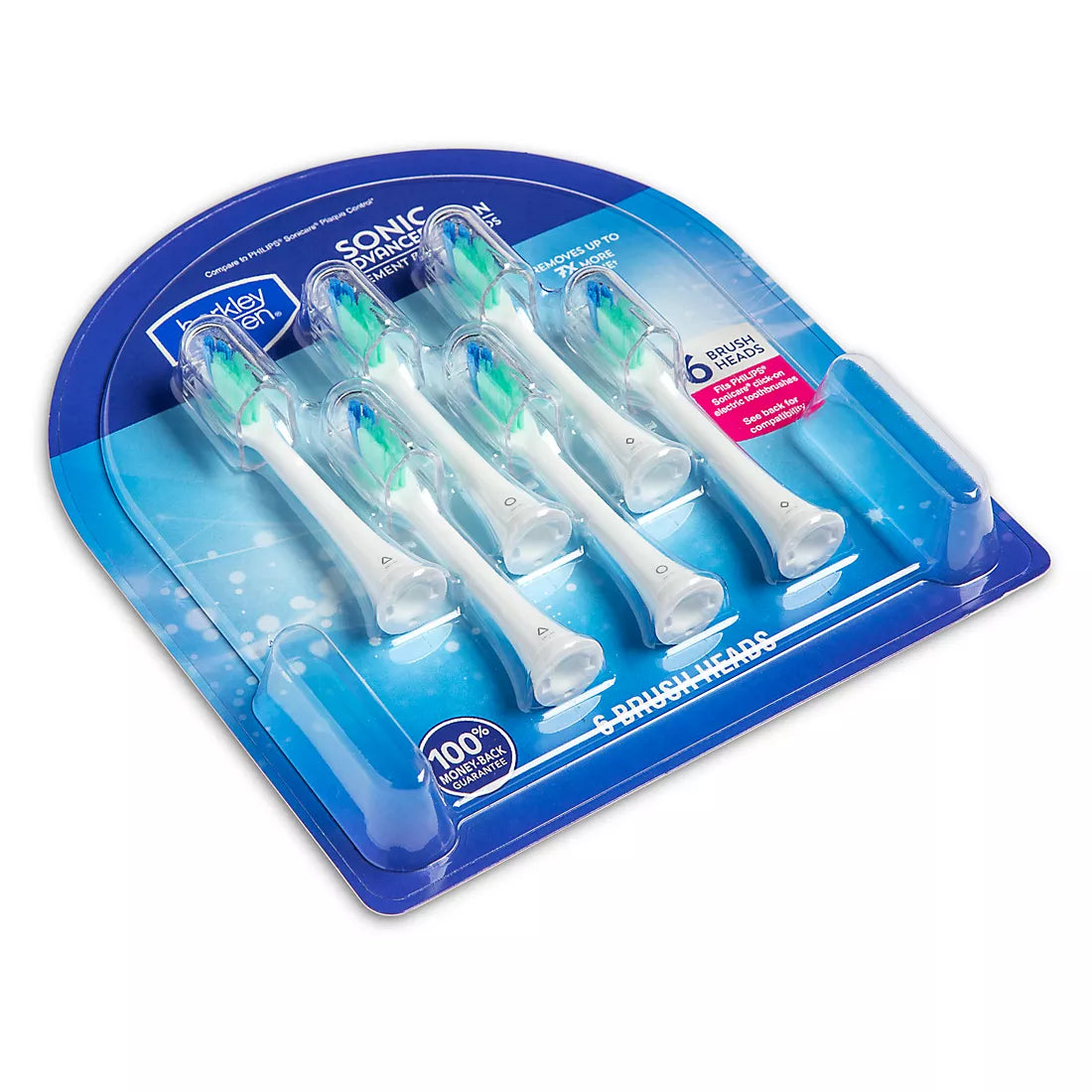 Berkley Jensen Sonic Pro Advanced Clean Replacement Brush Heads, 6 pk.