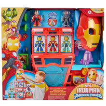 Marvel Iron Man Awesome Friends electronic playset in display box with face graphic