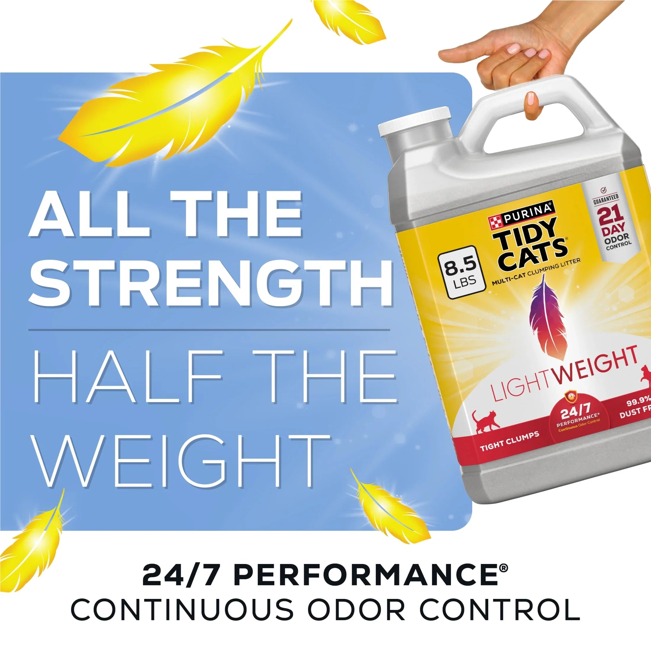 Purina Tidy Cats Lightweight 24/7 Performance Odor Control Clumping Cat Litter