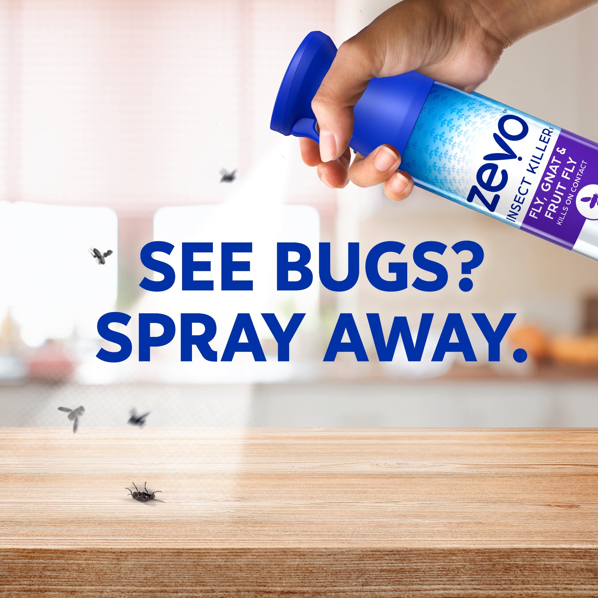 Zevo Flying Insect Killer Spray for Gnats & Mosquitoes 10 oz